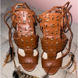 Brand: Bebe Style: High heels 👠 Size: 7  Color: Brown